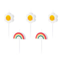 Kerzen Picker Regenbogen u. Gänseblümchen