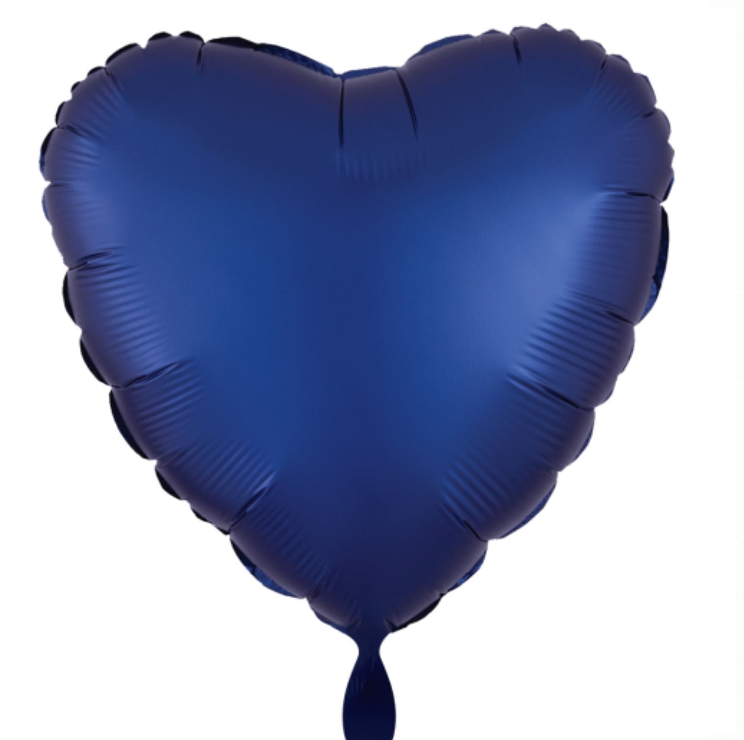 Herz 45cm satin marine blau