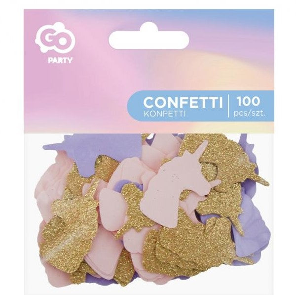 Konfetti Einhorn Köpfe