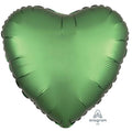 Herz 45cm satin wald