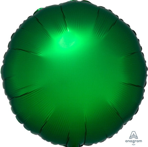 Rund 45cm Emerald grün satin