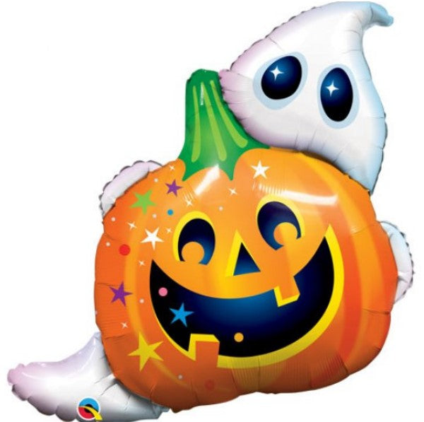 Halloween Kürbis mit Geist