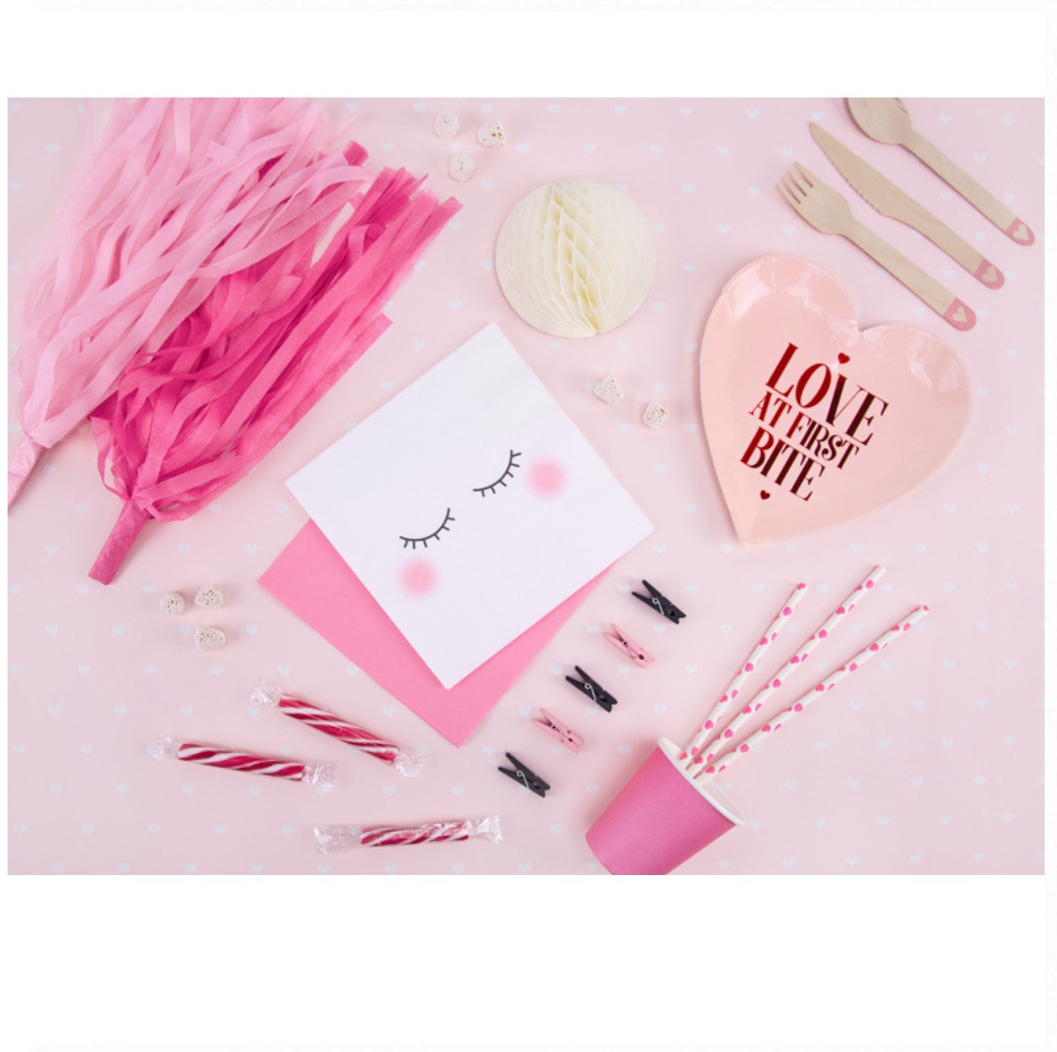 Girlande Tassel pink PartyDeco
