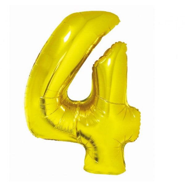 Zahl 4 XL Gold