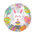 Ostern Hase Rund silbern