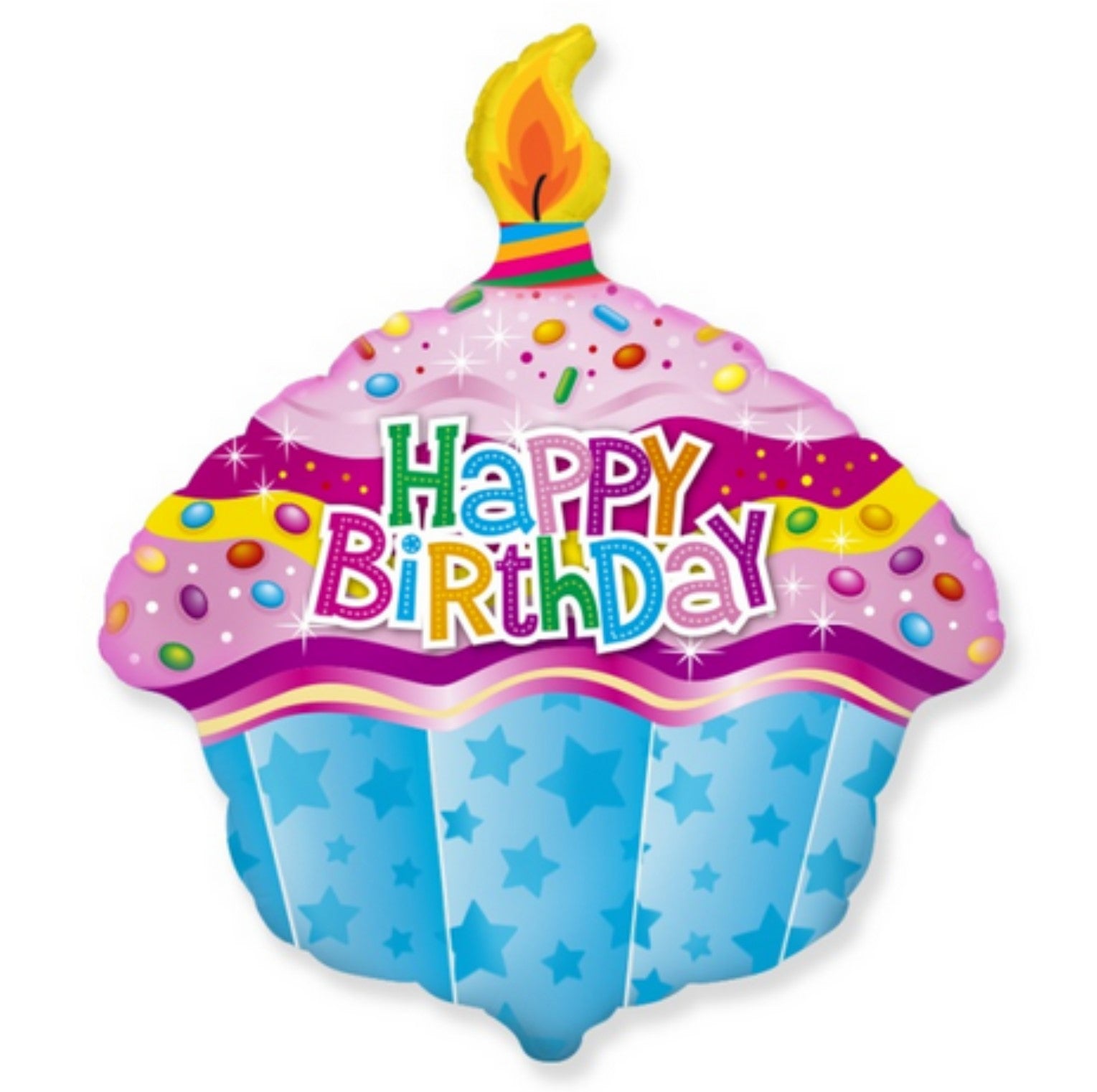 Happy Birthday Muffin Rosa/Blau EU