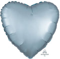 Herz 45cm satin hellblau