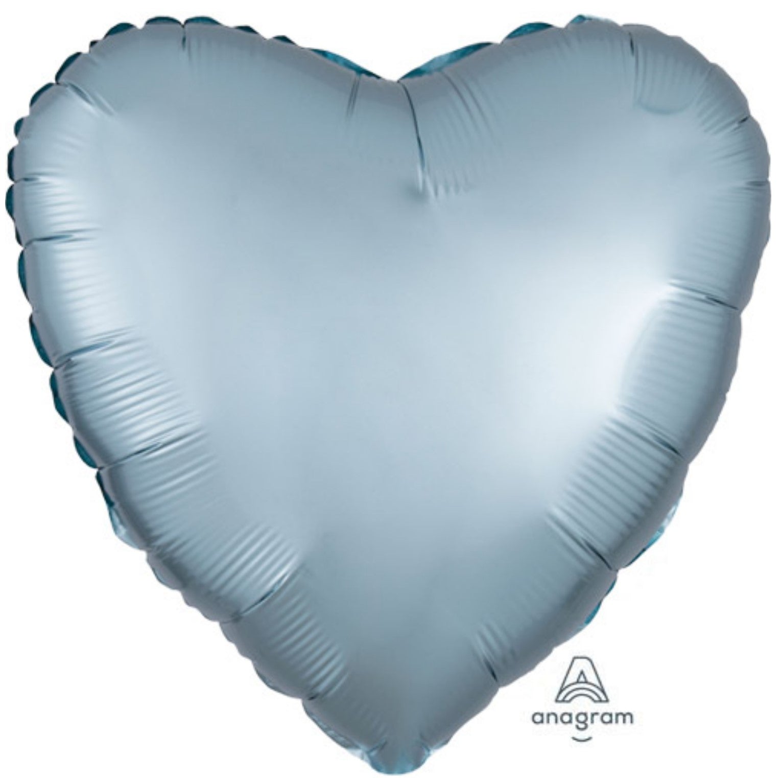 Herz 45cm satin hellblau