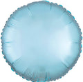 Rund 45cm Hellblau satin