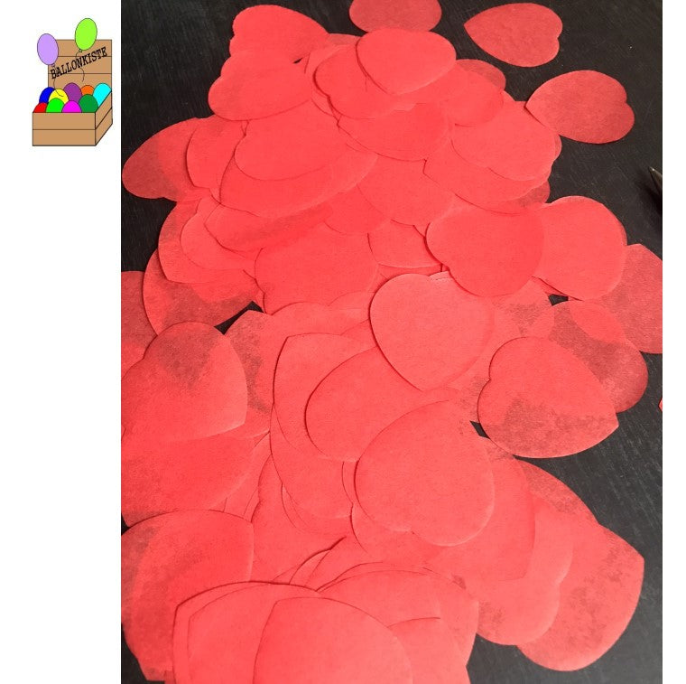 Konfetti Herzen rot XL