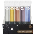 Kerzen Platinum blau