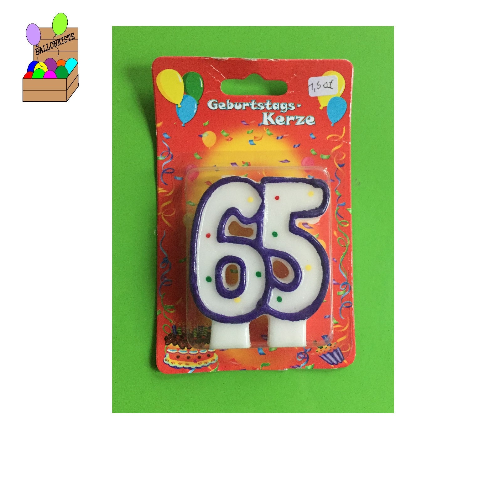 Kerze 65 bunt