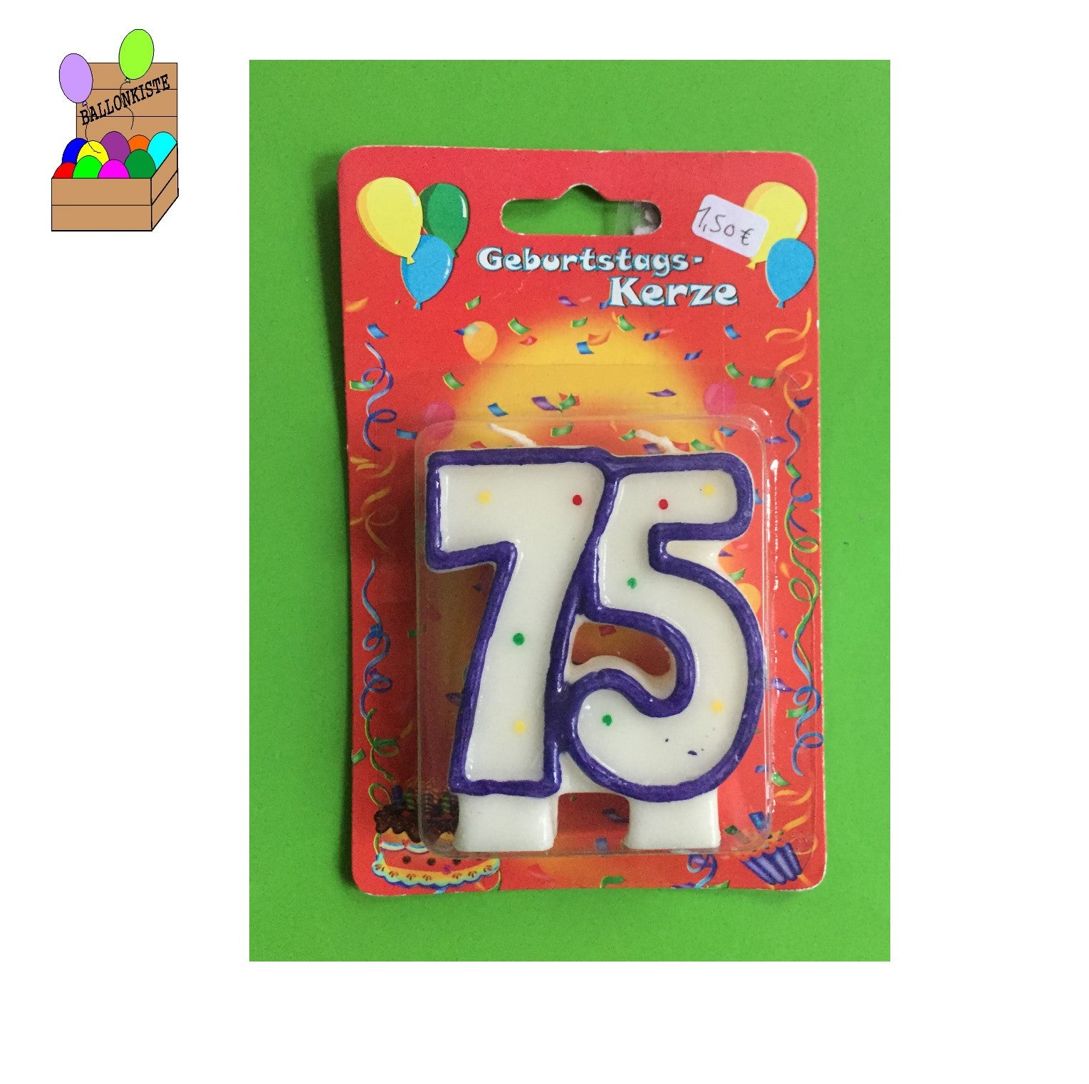 Kerze 75 bunt