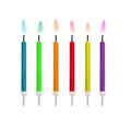 Kerzen bunte Flamme