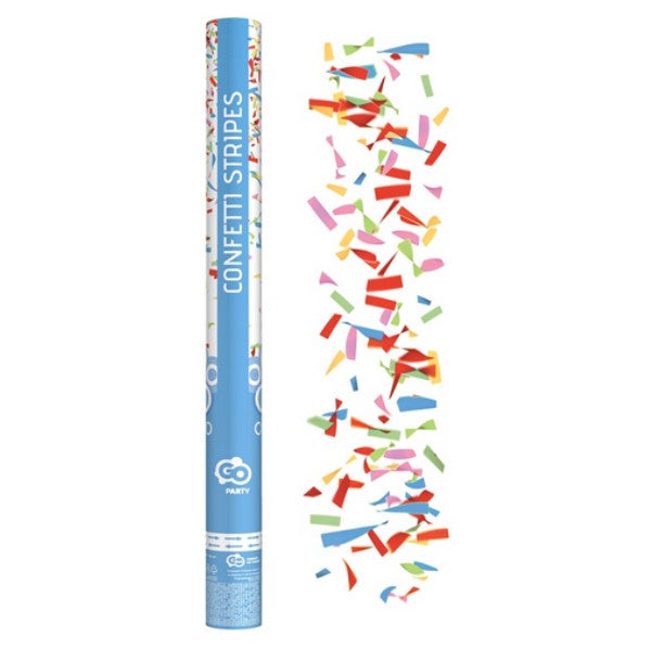Konfetti Kanone XL bunte Streifen