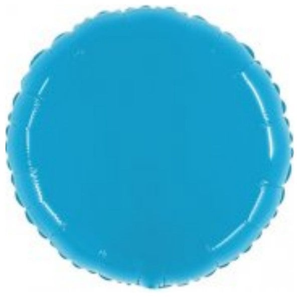 Rund Leuchtend Blau 55cm