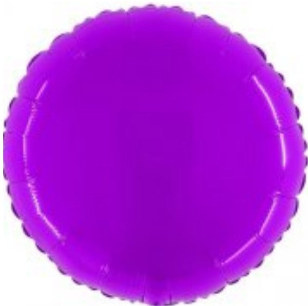 Rund Leuchtend Lila 55cm