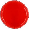 Rund Leuchtend Rot 55cm
