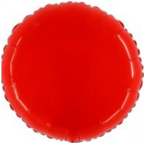 Rund Leuchtend Rot 55cm