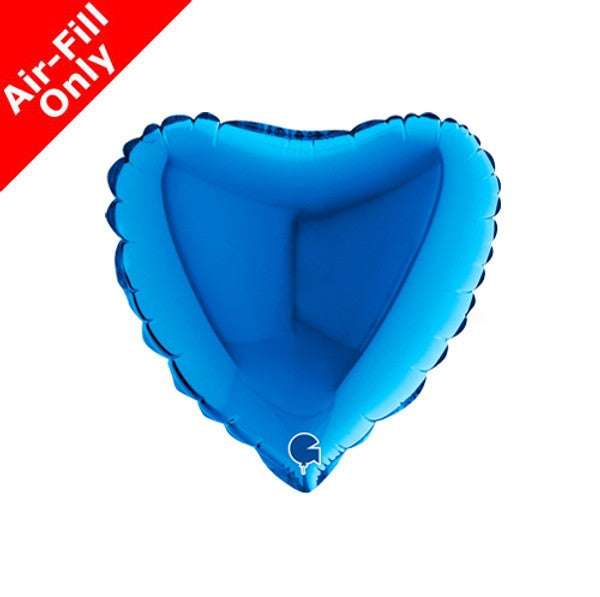 Micro Herz mit Luft 10cm blau