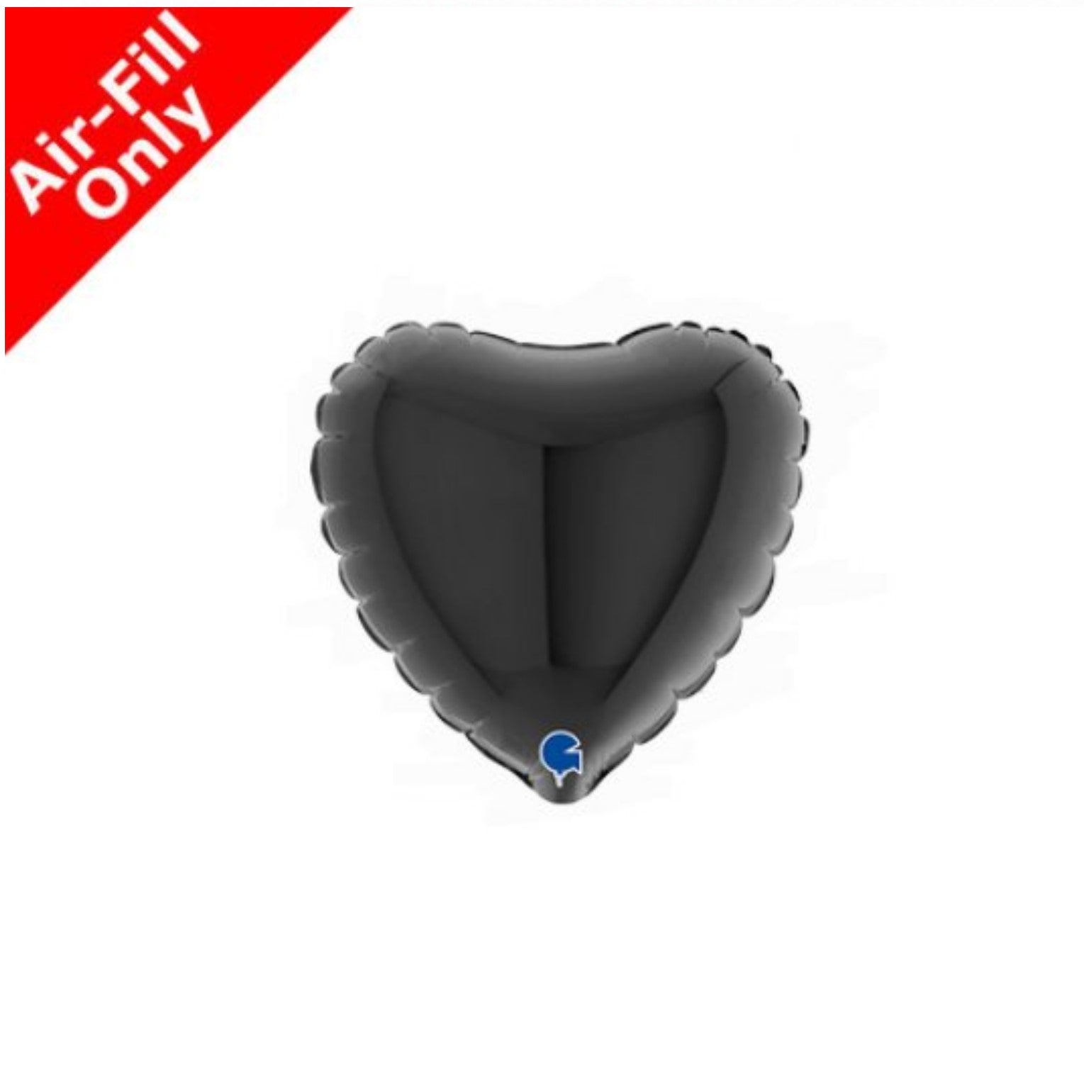 Micro Herz mit Luft 10cm schwarz
