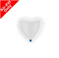 Micro Herz mit Luft 10cm weiß