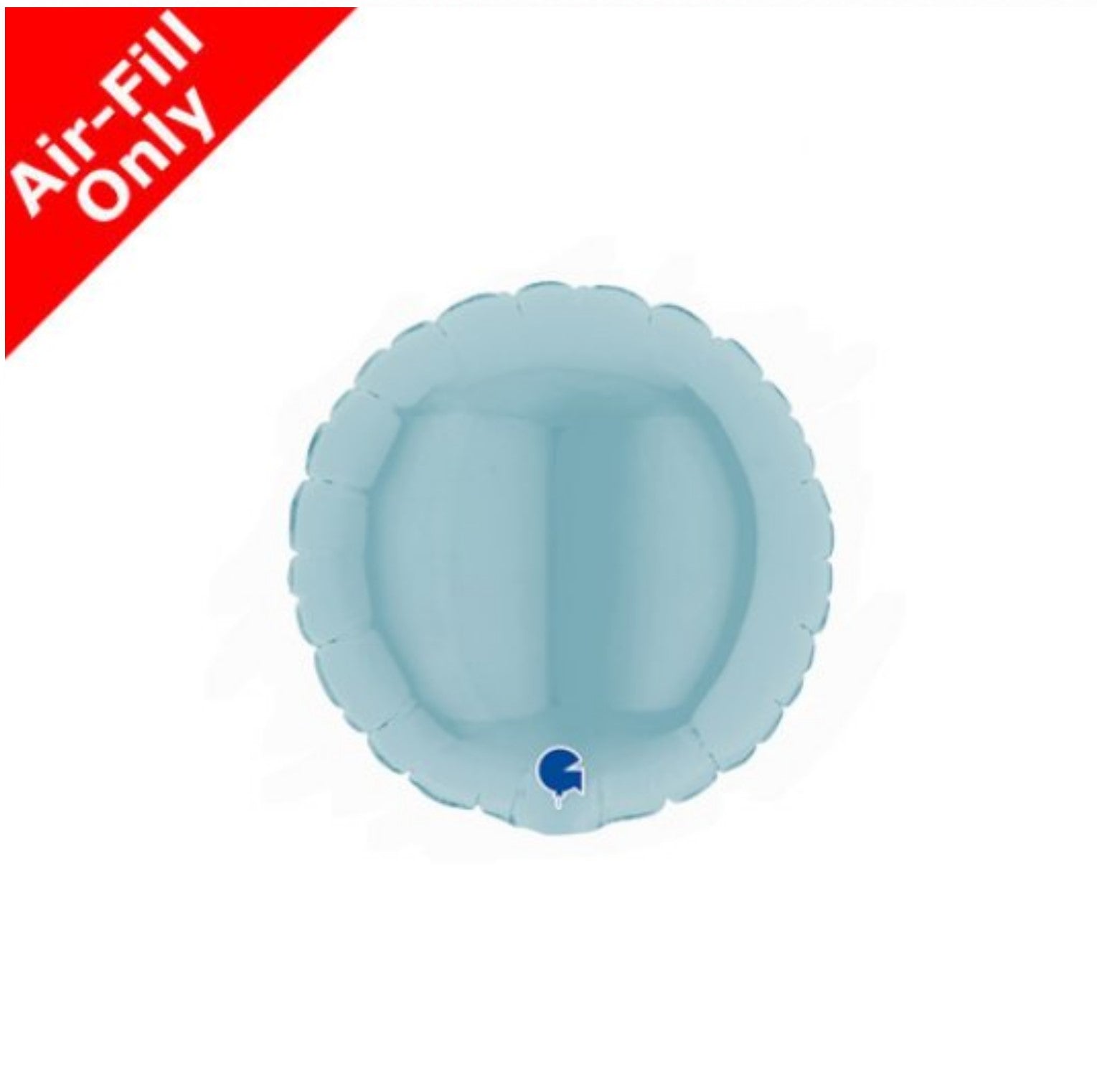 Micro Rund mit Luft 10cm hellblau