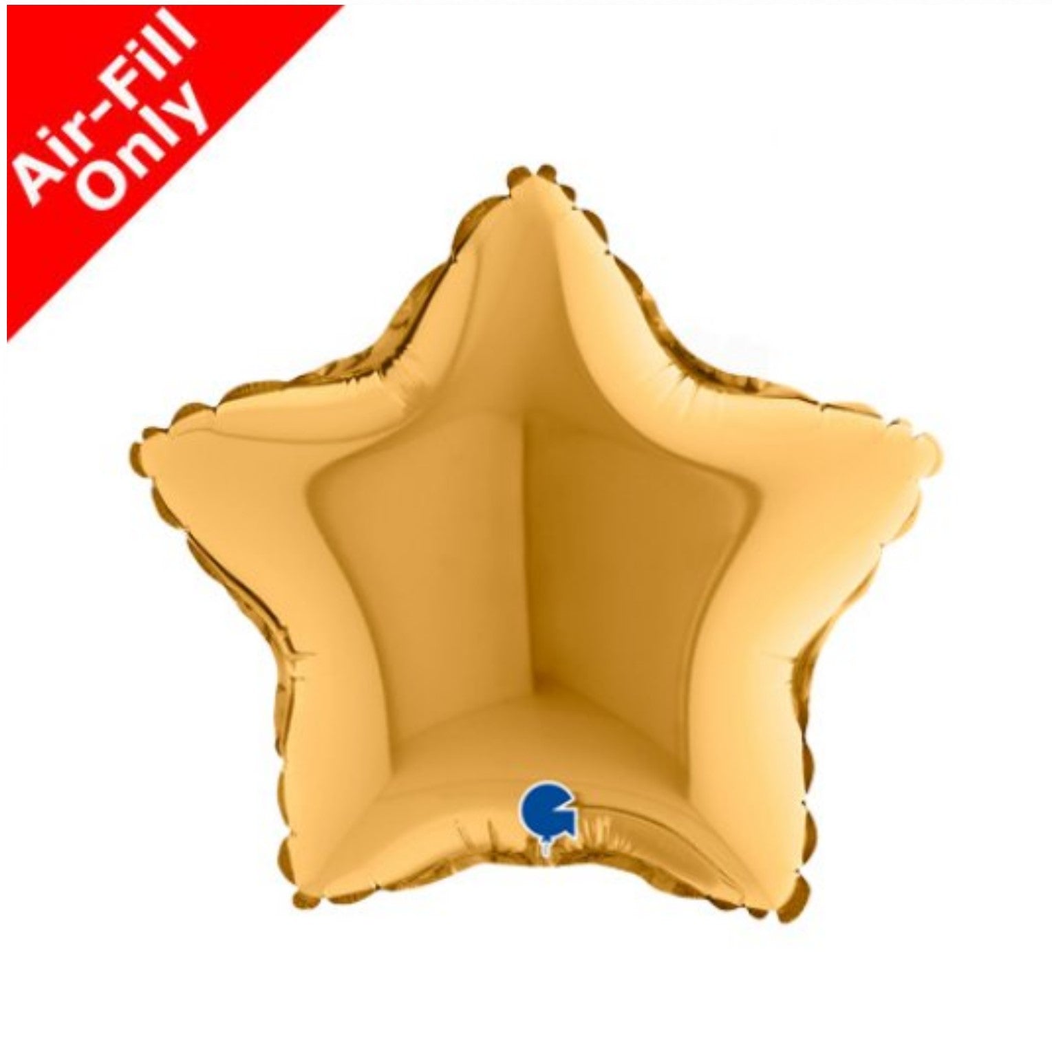 Mini Stern mit Luft 15cm gold