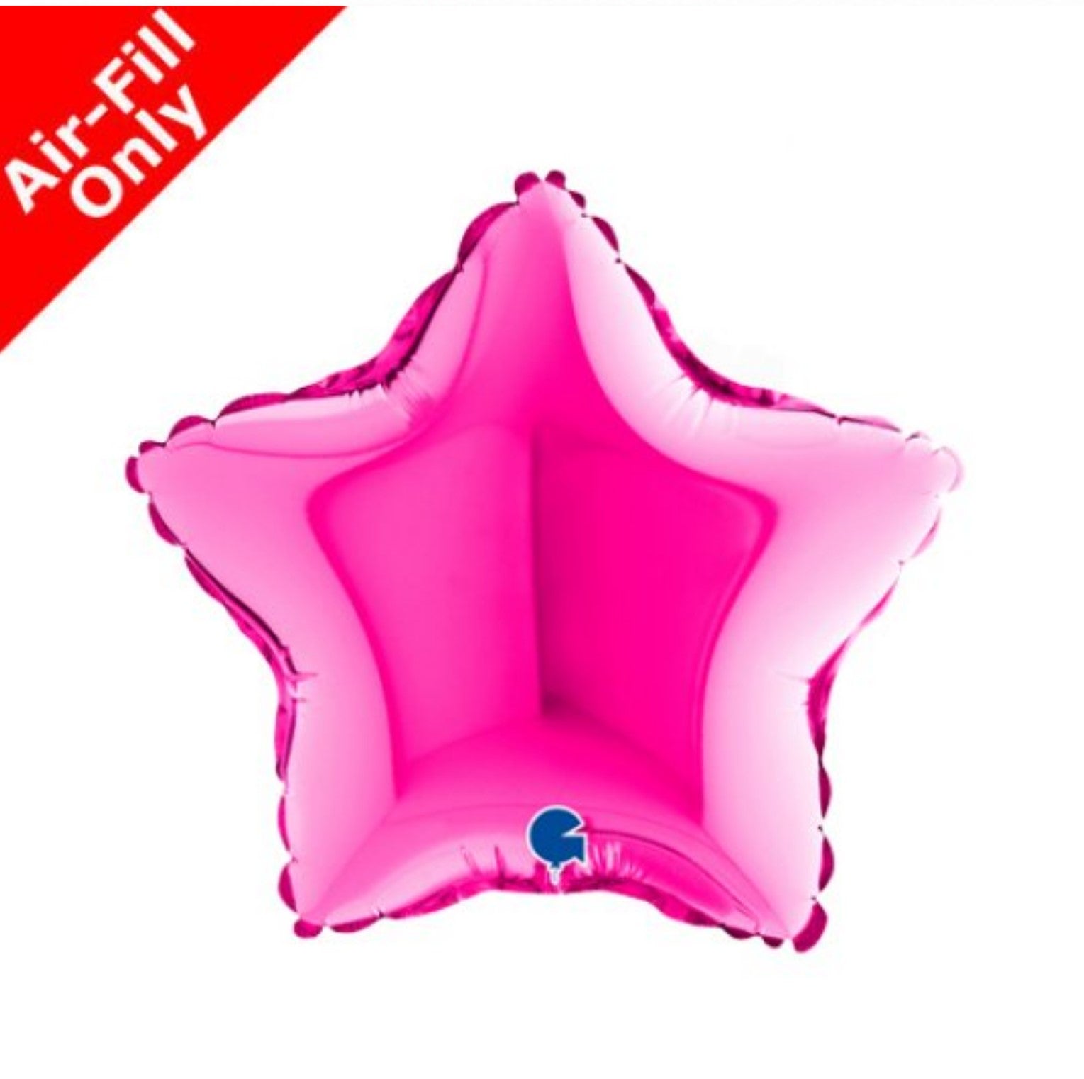 Mini Stern mit Luft 15cm pink