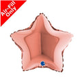 Mini Stern mit Luft 15cm rosegold