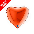 Mini Herz mit Luft 15cm orange