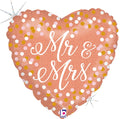 Hochzeit Mr & Mra glitter/holo