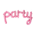 Schriftzug Party Rosa