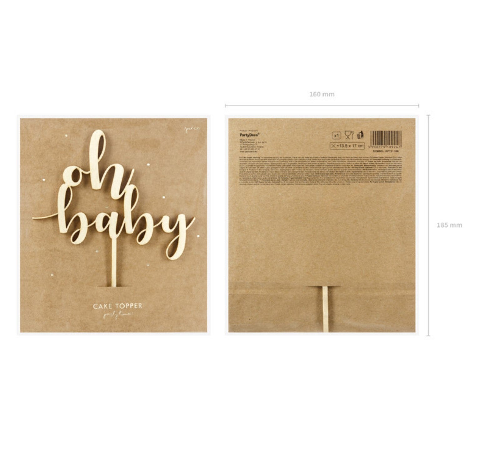 Kuchenpicker Holz oh Baby