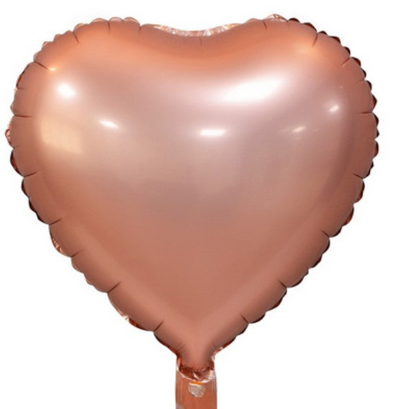 Herz 37cm matt rosegold