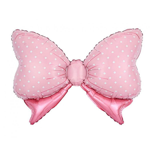 Schleife rosa mit Punkten