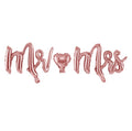 Schriftzug Mr & Mrs rosegold