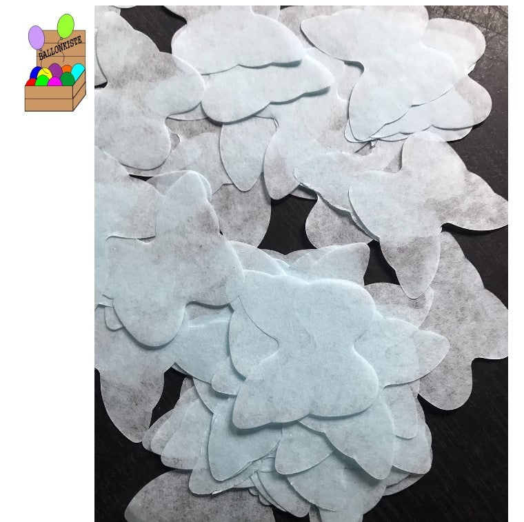 Konfetti Schmetterlinge hellblau XL