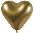 Latexherz 30cm Glossy gold