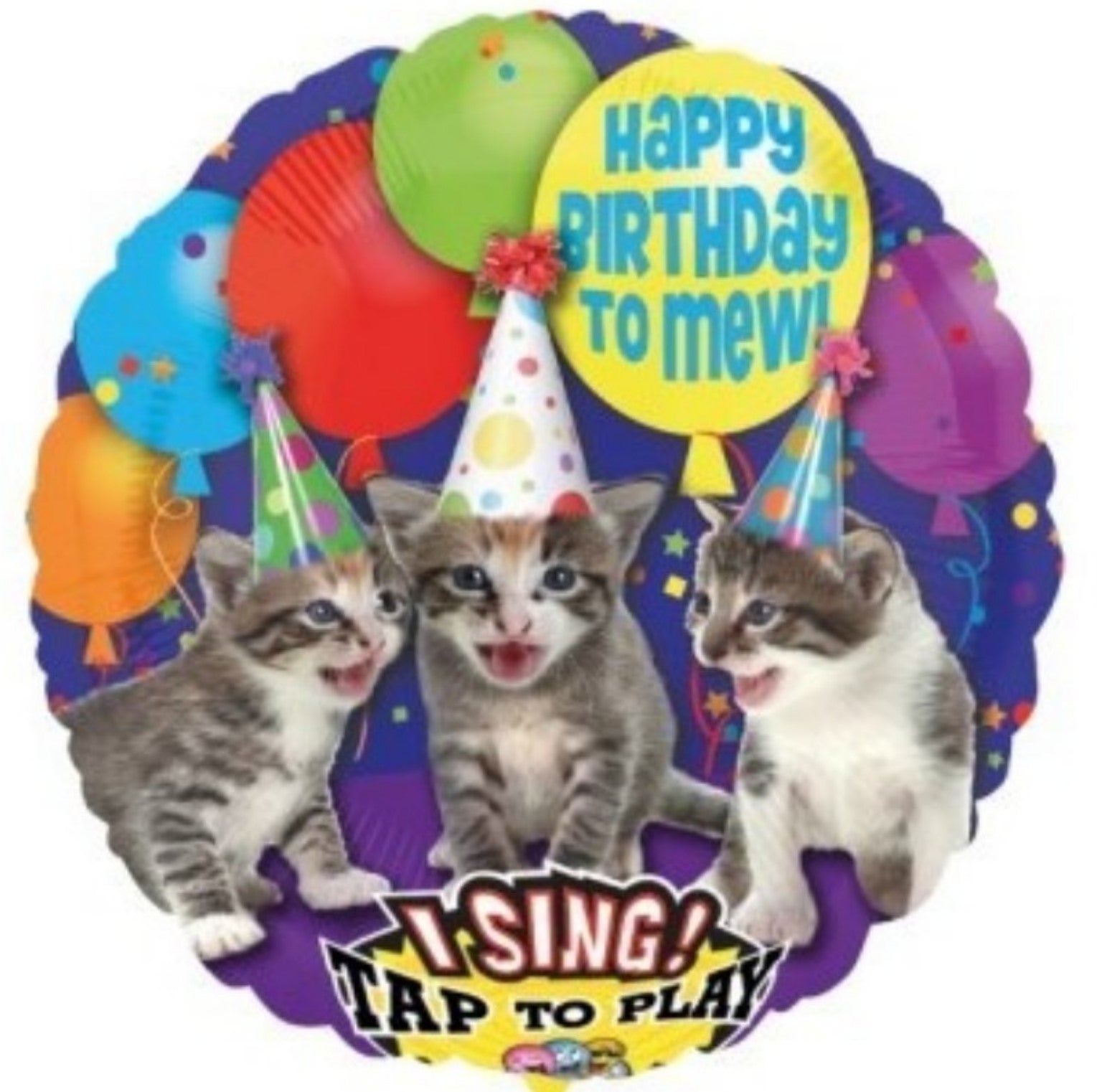 Musikballon Katzen die miauen....