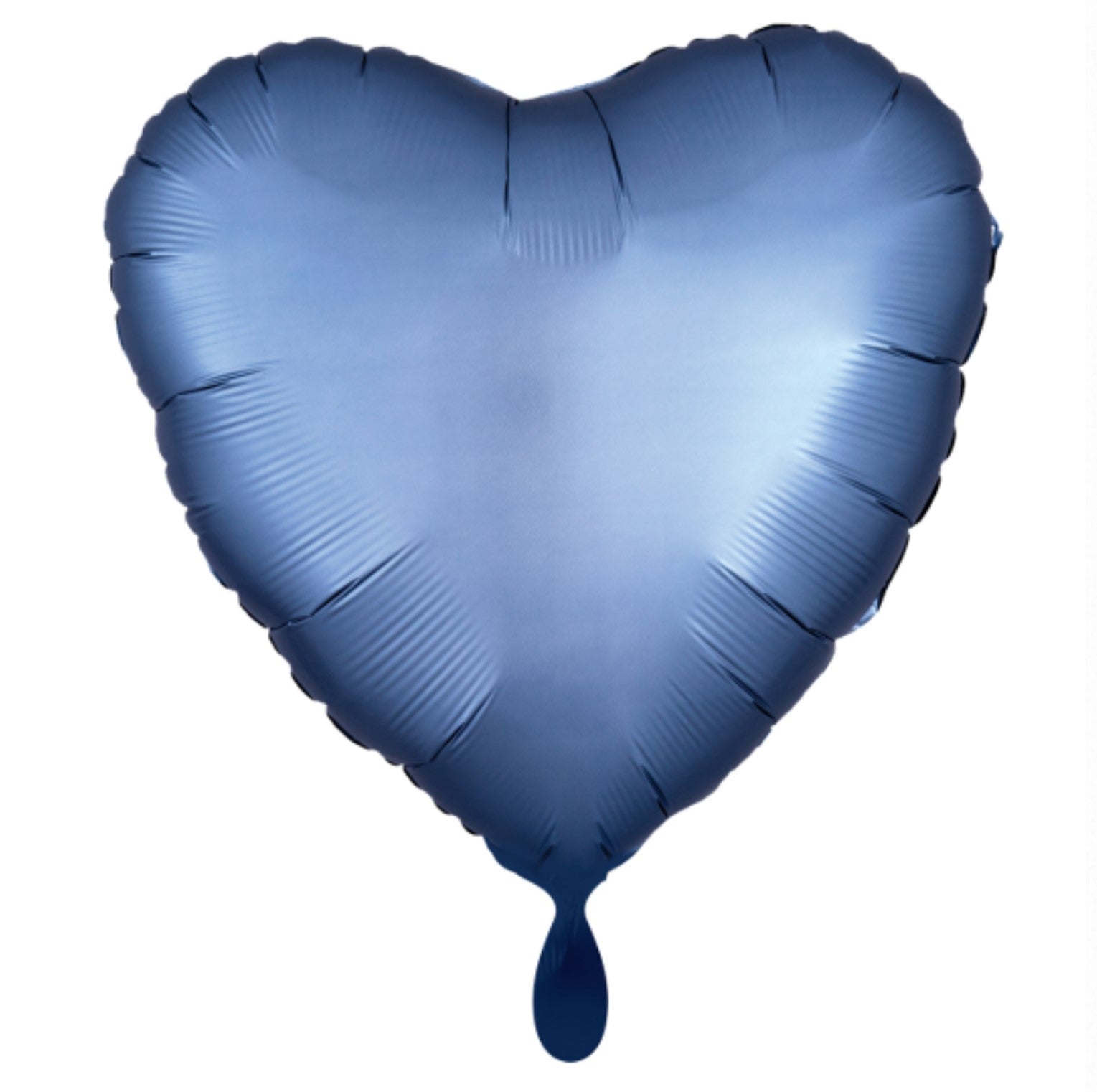 Herz 45cm satin stahlblau