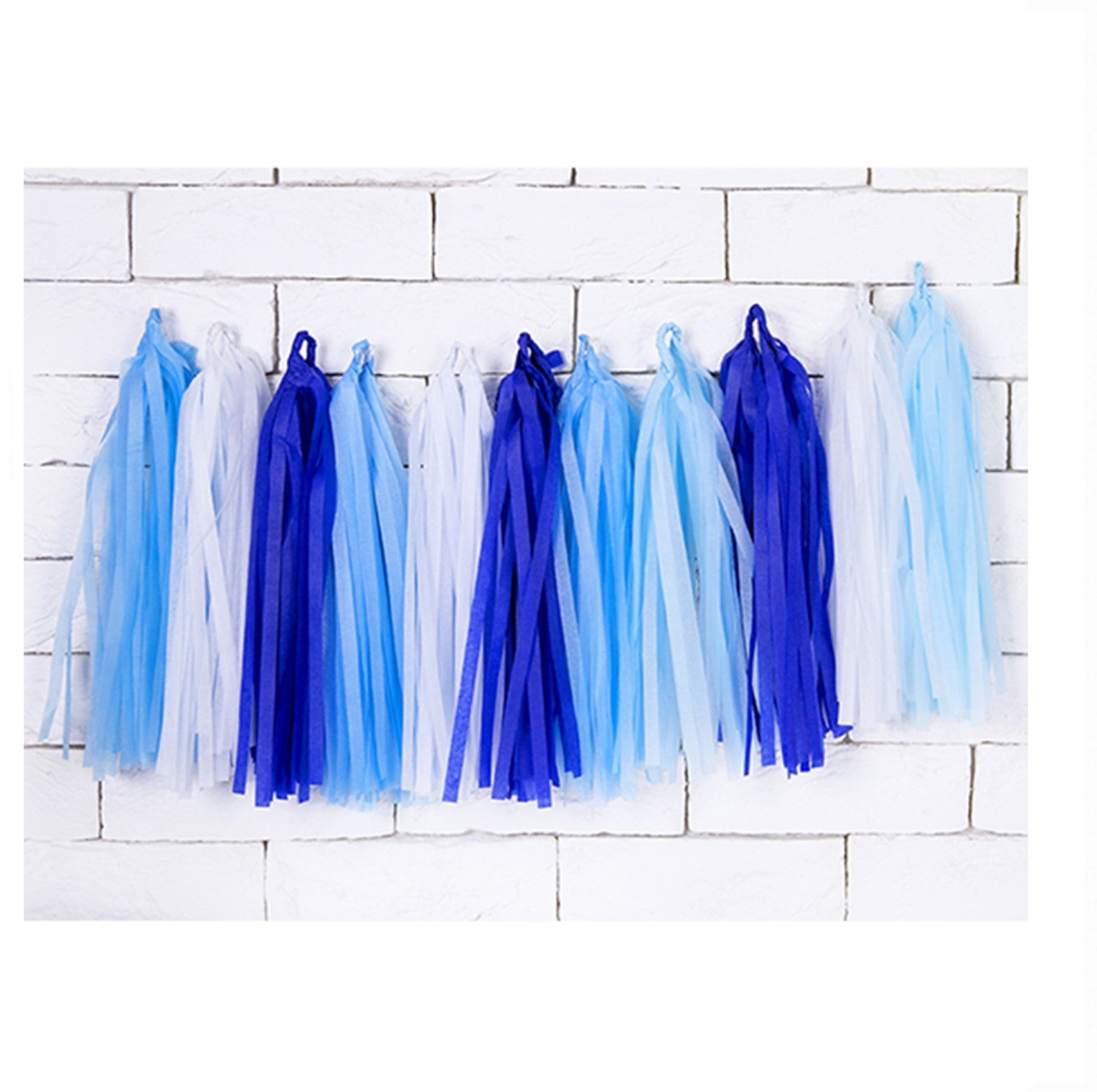 Girlande Tassel blau PartyDeco