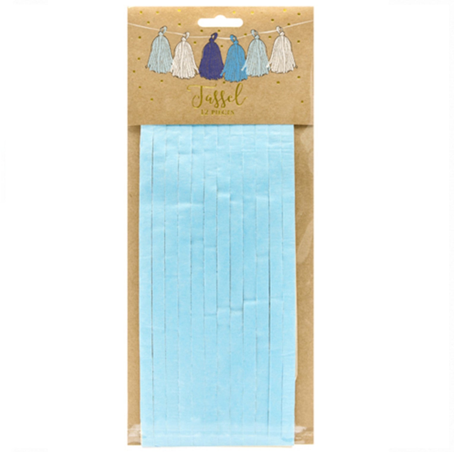 Girlande Tassel blau PartyDeco