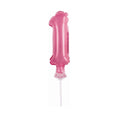 Zahl 1 rosa Micro