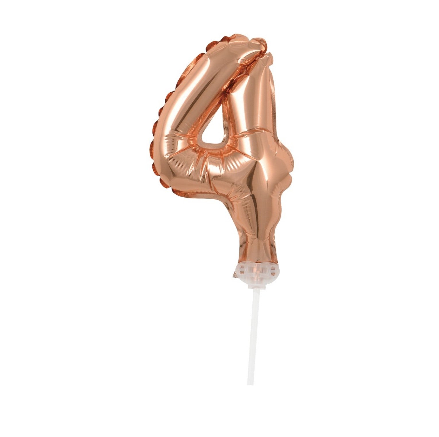 Zahl 4 rosegold Micro
