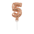 Zahl 5 rosegold Micro
