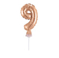 Zahl 9 rosegold Micro