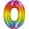 Zahl 0 Regenbogen 76cm