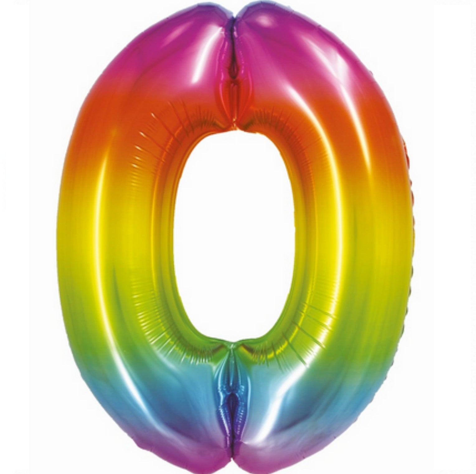 Zahl 0 Regenbogen 76cm