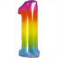 Zahl 1 Regenbogen 76cm
